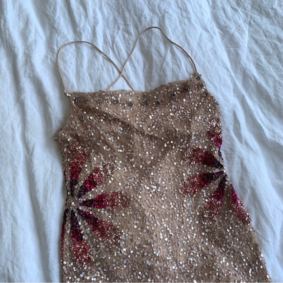 Tularosa Bellini Sequin Dress in Cherry Blossom Revolve - Picture 7 of 10